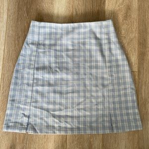 Plaid mini skirt